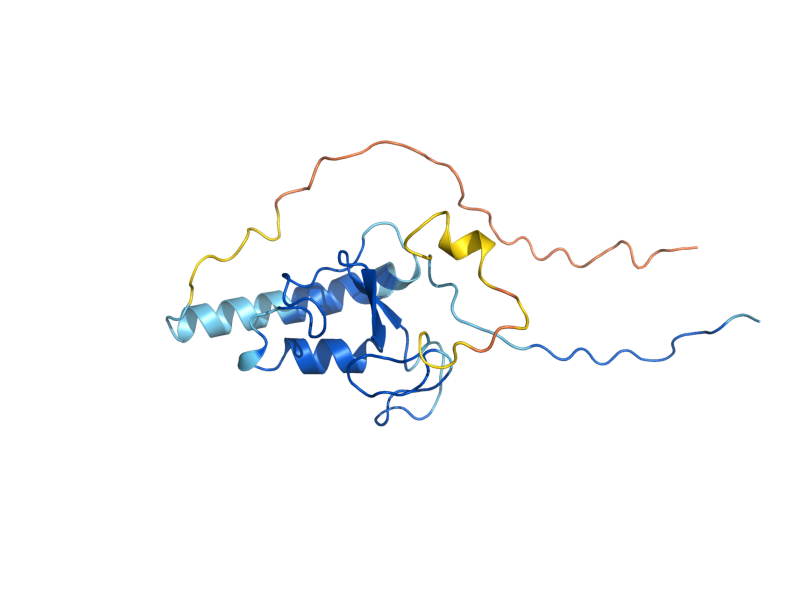 AlphaFold predicted structure of APC11