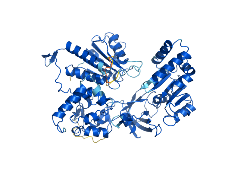 AlphaFold predicted structure of TAH18