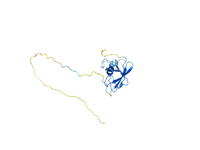 AlphaFold predicted structure of YAH1