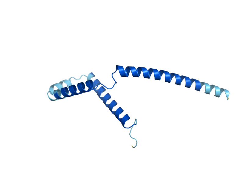 AlphaFold predicted structure of ATP20