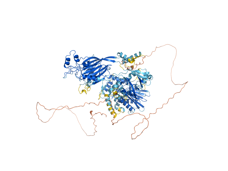 AlphaFold predicted structure of INP53