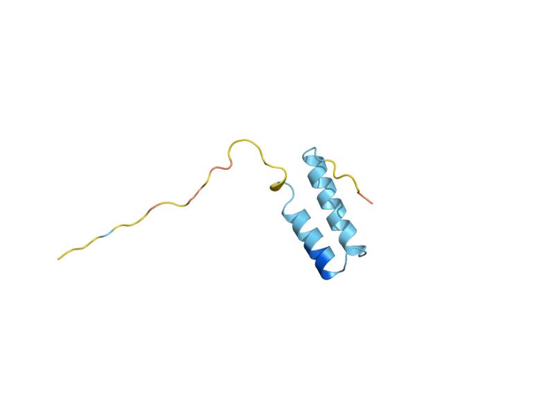 AlphaFold predicted structure of COX17