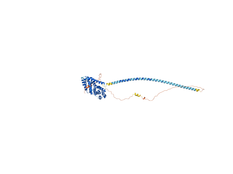 AlphaFold predicted structure of GLE1