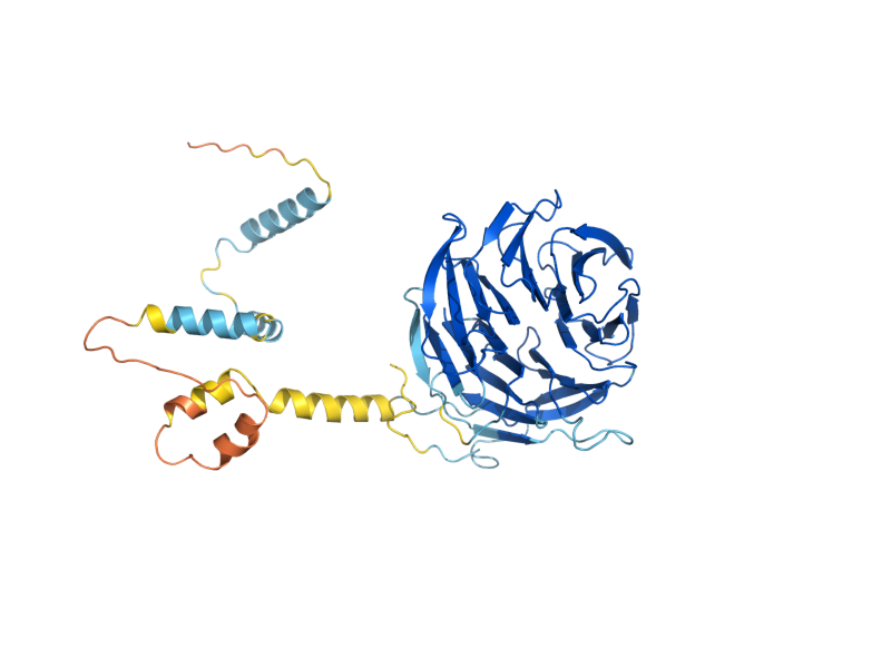 AlphaFold predicted structure of PRP46