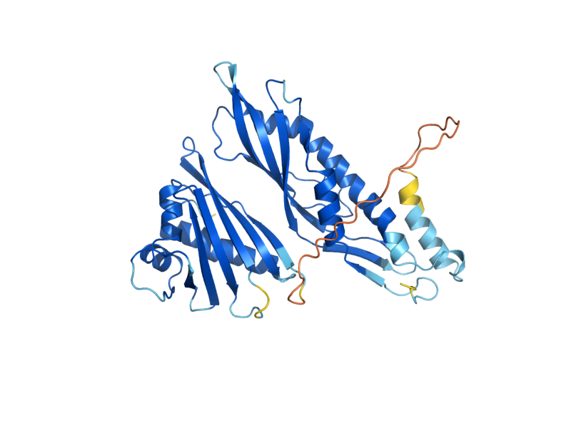 AlphaFold predicted structure of AHA1