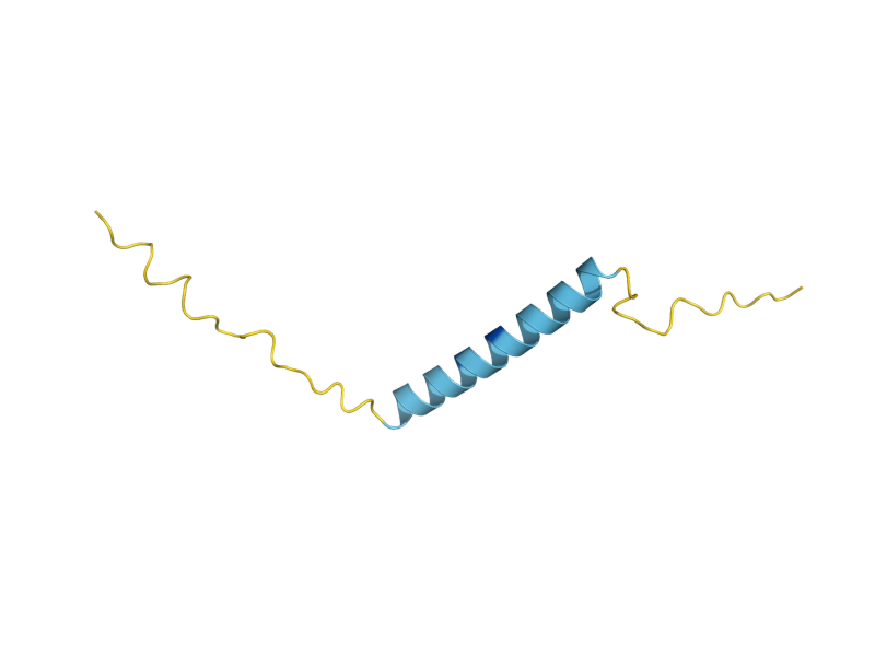 AlphaFold predicted structure of TMA7