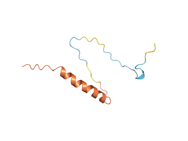 AlphaFold predicted structure of HUG1