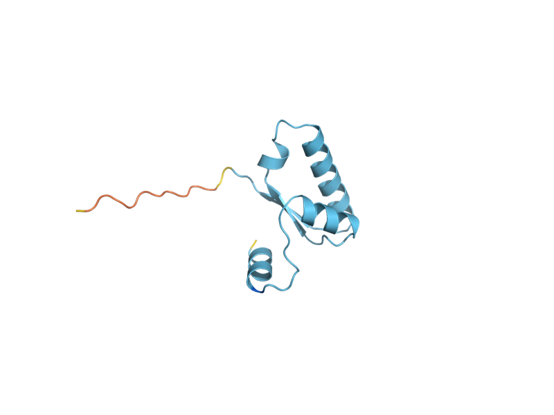 AlphaFold predicted structure of YCL001W-B