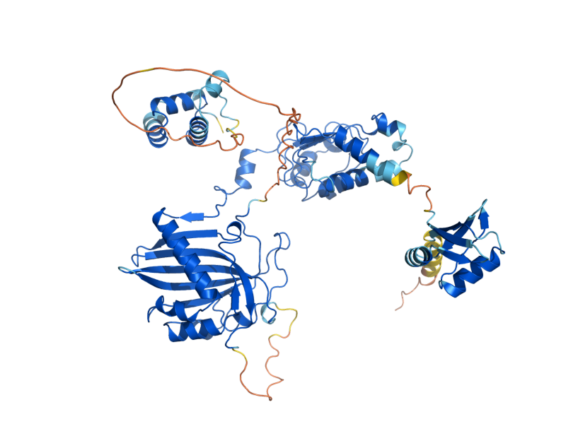 AlphaFold predicted structure of MEX67